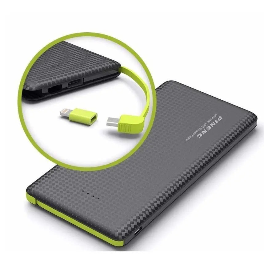 Carregador Portátil Pineng Power Bank 10.000mAh IPhone V8 USB